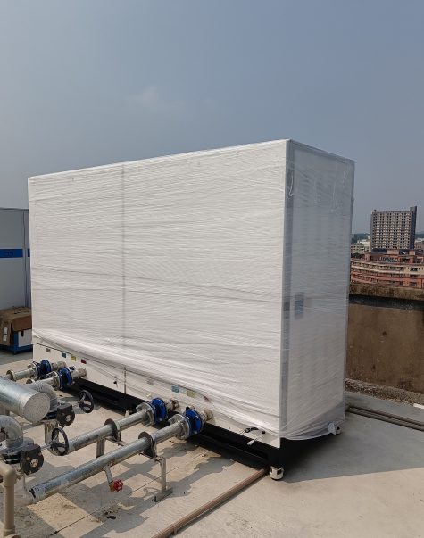 1200KW冷凝热水炉现场安装